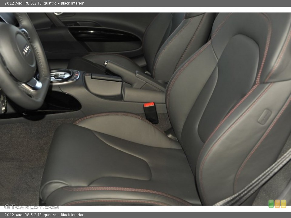 Black Interior Photo for the 2012 Audi R8 5.2 FSI quattro #59876423