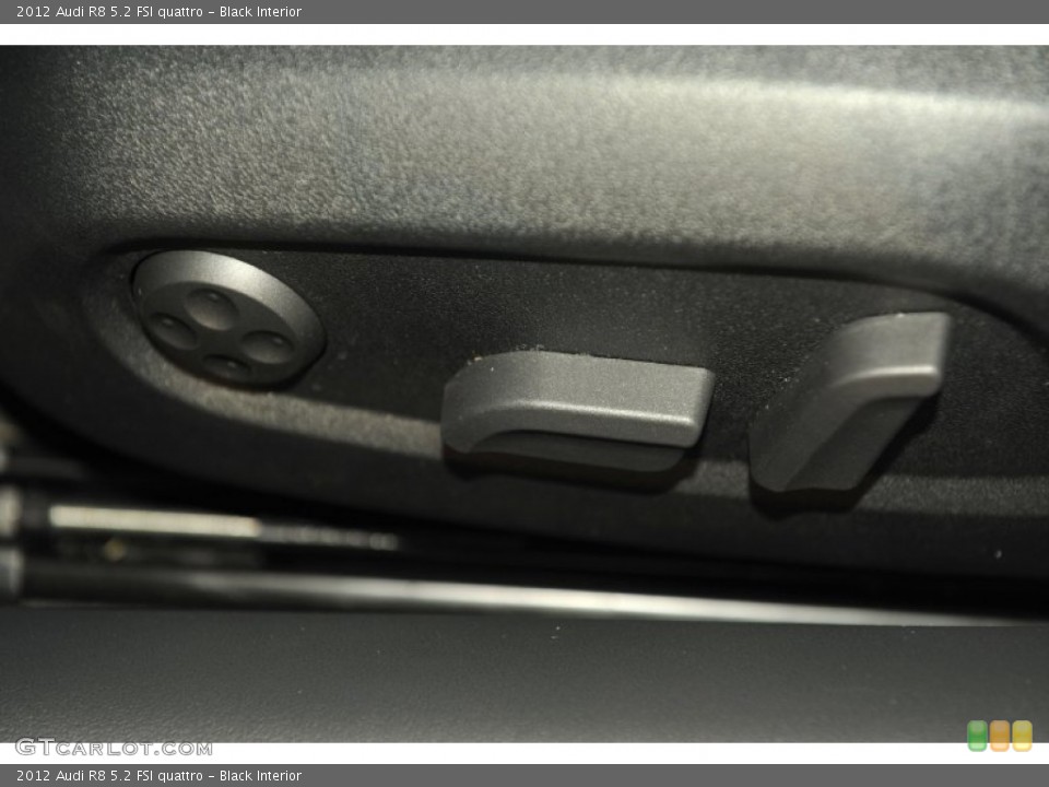 Black Interior Controls for the 2012 Audi R8 5.2 FSI quattro #59876432