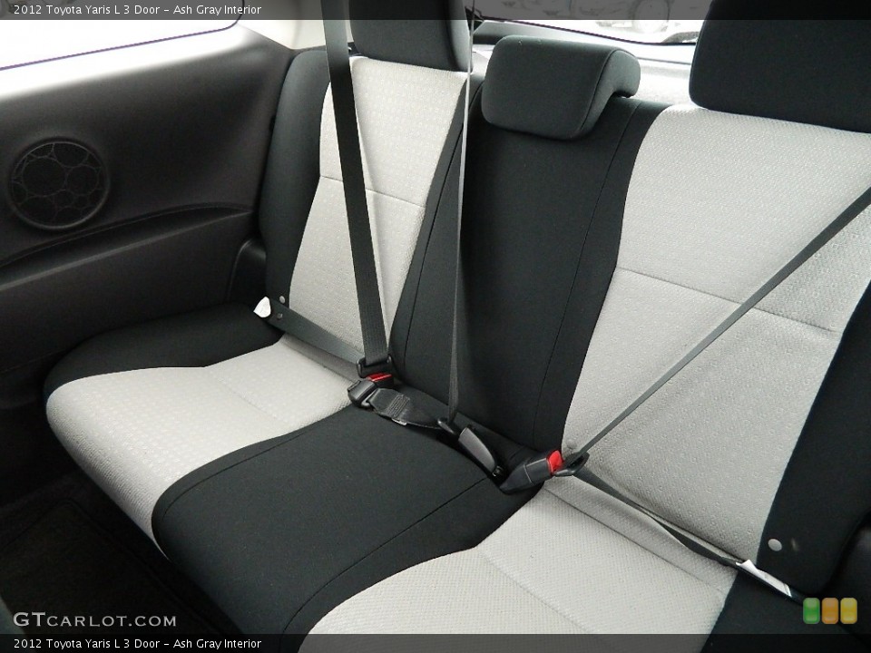 Ash Gray Interior Rear Seat for the 2012 Toyota Yaris L 3 Door #59877998