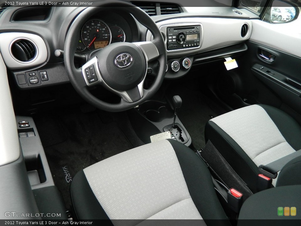 Ash Gray Interior Photo for the 2012 Toyota Yaris LE 3 Door #59878160