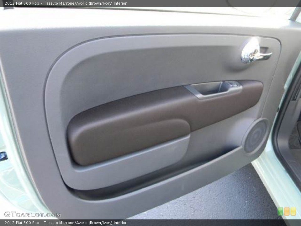 Tessuto Marrone/Avorio (Brown/Ivory) Interior Door Panel for the 2012 Fiat 500 Pop #59878586