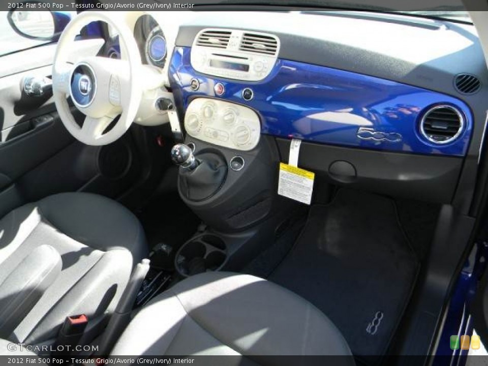 Tessuto Grigio/Avorio (Grey/Ivory) Interior Dashboard for the 2012 Fiat 500 Pop #59878709