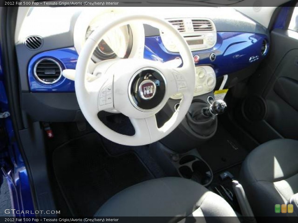 Tessuto Grigio/Avorio (Grey/Ivory) Interior Dashboard for the 2012 Fiat 500 Pop #59878724