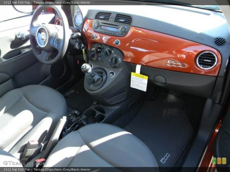 Tessuto Grigio/Nero (Grey/Black) Interior Dashboard for the 2012 Fiat 500 Pop #59879012