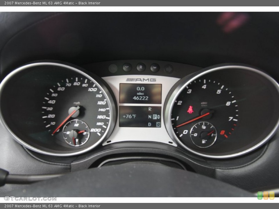 Black Interior Gauges for the 2007 Mercedes-Benz ML 63 AMG 4Matic #59879150