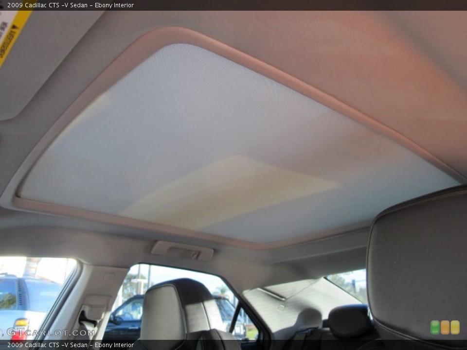 Ebony Interior Sunroof for the 2009 Cadillac CTS -V Sedan #59881943