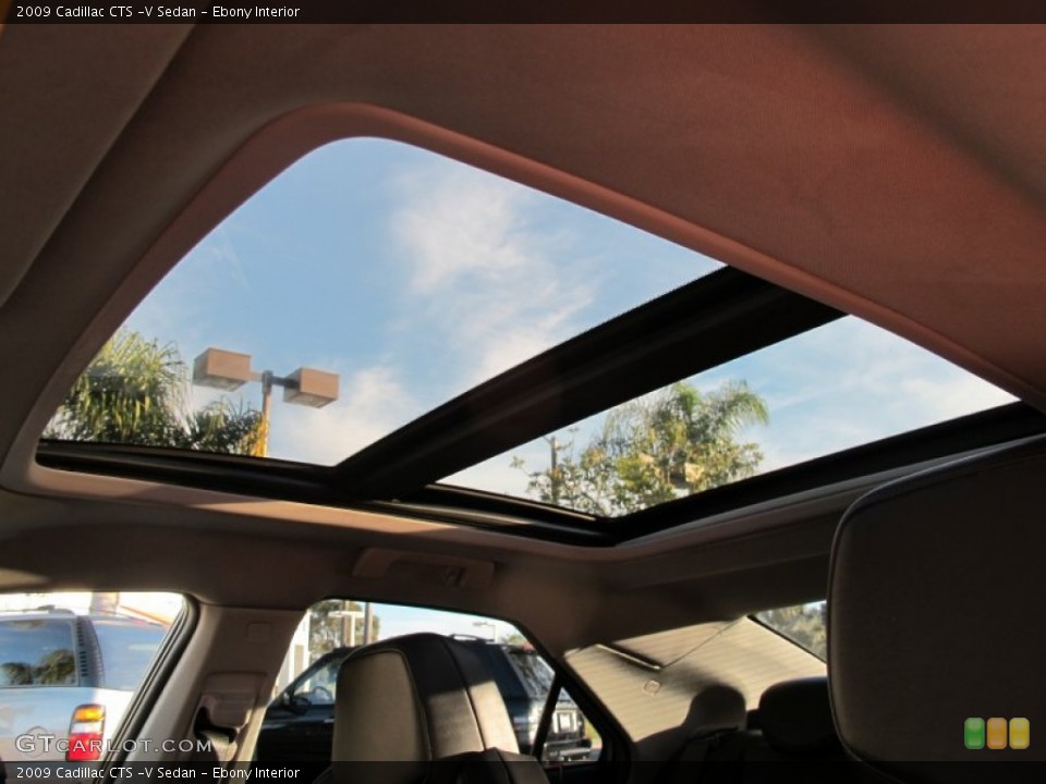 Ebony Interior Sunroof for the 2009 Cadillac CTS -V Sedan #59881952