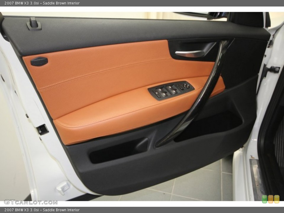 Saddle Brown Interior Door Panel for the 2007 BMW X3 3.0si #59883329