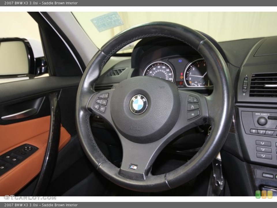 Saddle Brown Interior Steering Wheel for the 2007 BMW X3 3.0si #59883451
