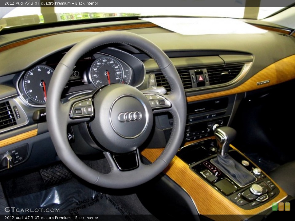 Black Interior Dashboard for the 2012 Audi A7 3.0T quattro Premium #59883644