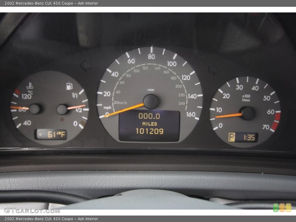 Ash Interior Gauges for the 2002 Mercedes-Benz CLK 430 Coupe #59885627