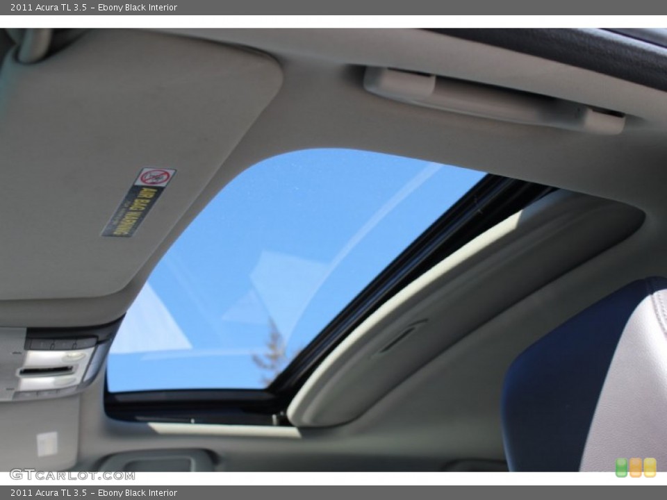 Ebony Black Interior Sunroof for the 2011 Acura TL 3.5 #59886074