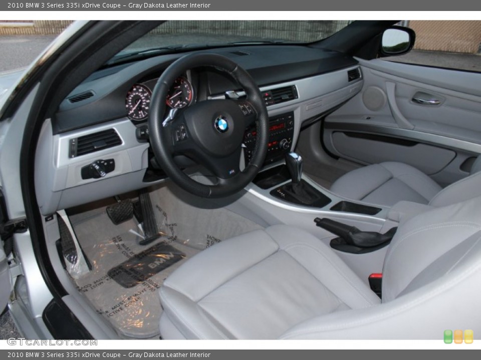 Gray Dakota Leather Interior Prime Interior for the 2010 BMW 3 Series 335i xDrive Coupe #59887743