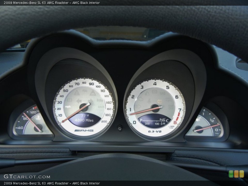 AMG Black Interior Gauges for the 2009 Mercedes-Benz SL 63 AMG Roadster #59887784
