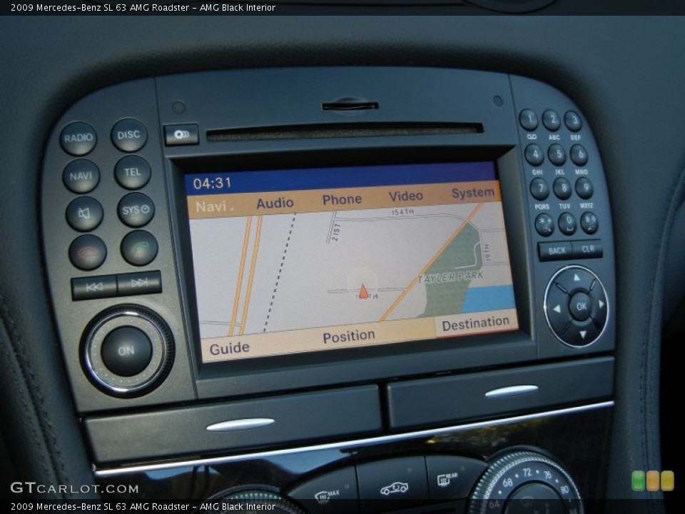 AMG Black Interior Navigation for the 2009 Mercedes-Benz SL 63 AMG Roadster #59887793