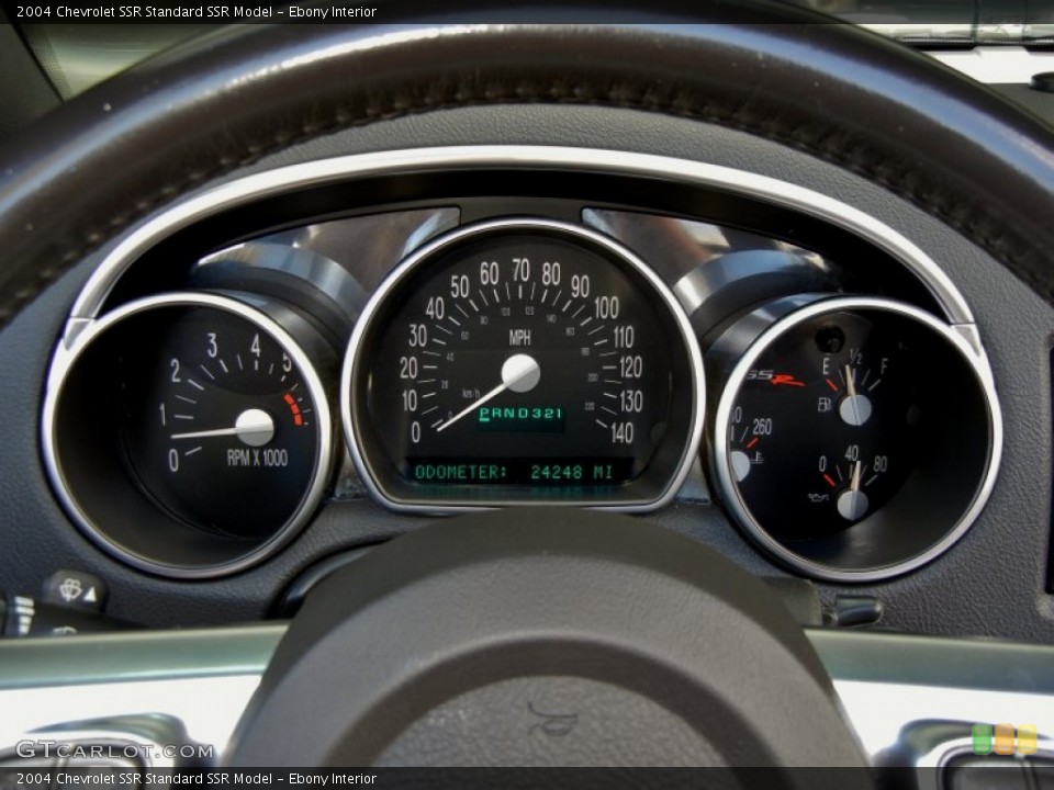 Ebony Interior Gauges for the 2004 Chevrolet SSR  #59888228