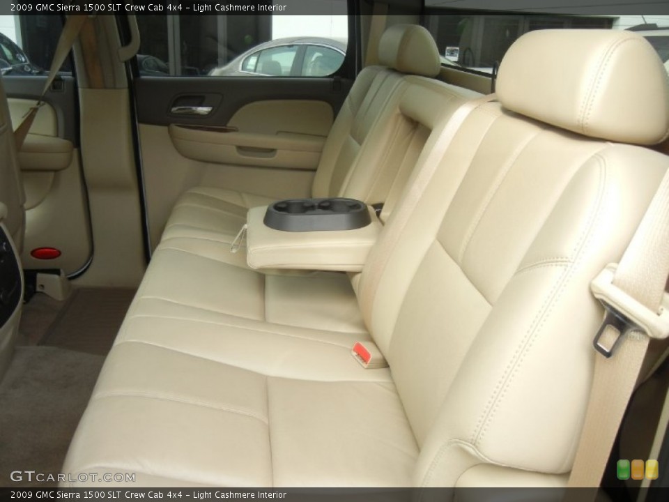 Light Cashmere Interior Rear Seat for the 2009 GMC Sierra 1500 SLT Crew Cab 4x4 #59890199