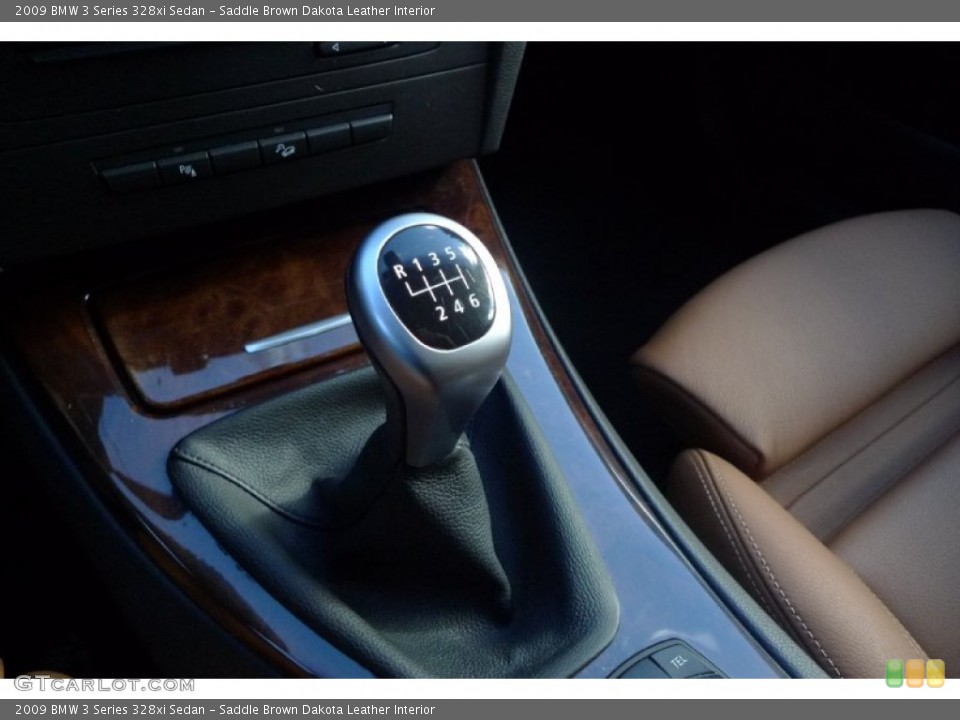 Saddle Brown Dakota Leather Interior Transmission for the 2009 BMW 3 Series 328xi Sedan #59895857
