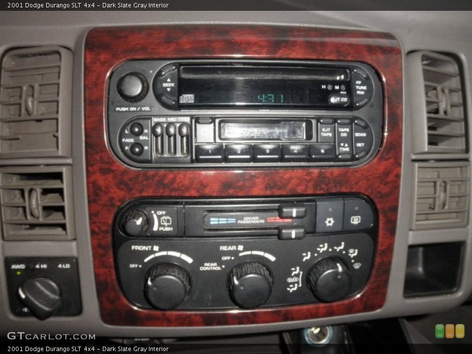 Dark Slate Gray Interior Controls for the 2001 Dodge Durango SLT 4x4 #59896144