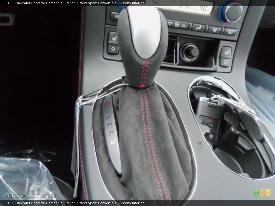 Ebony Interior Transmission for the 2012 Chevrolet Corvette Centennial Edition Grand Sport Convertible #59897378