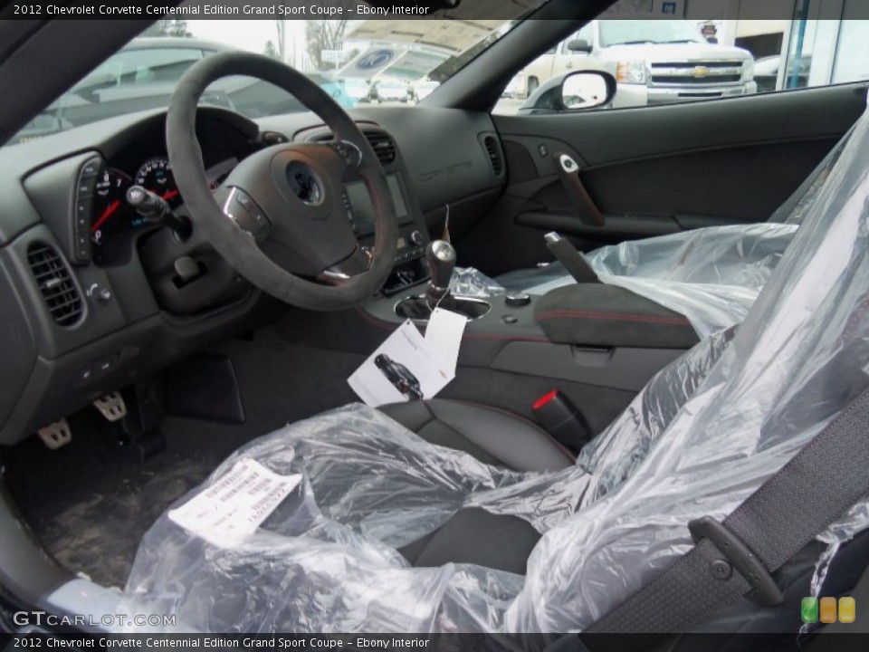 Ebony Interior Photo for the 2012 Chevrolet Corvette Centennial Edition Grand Sport Coupe #59897680