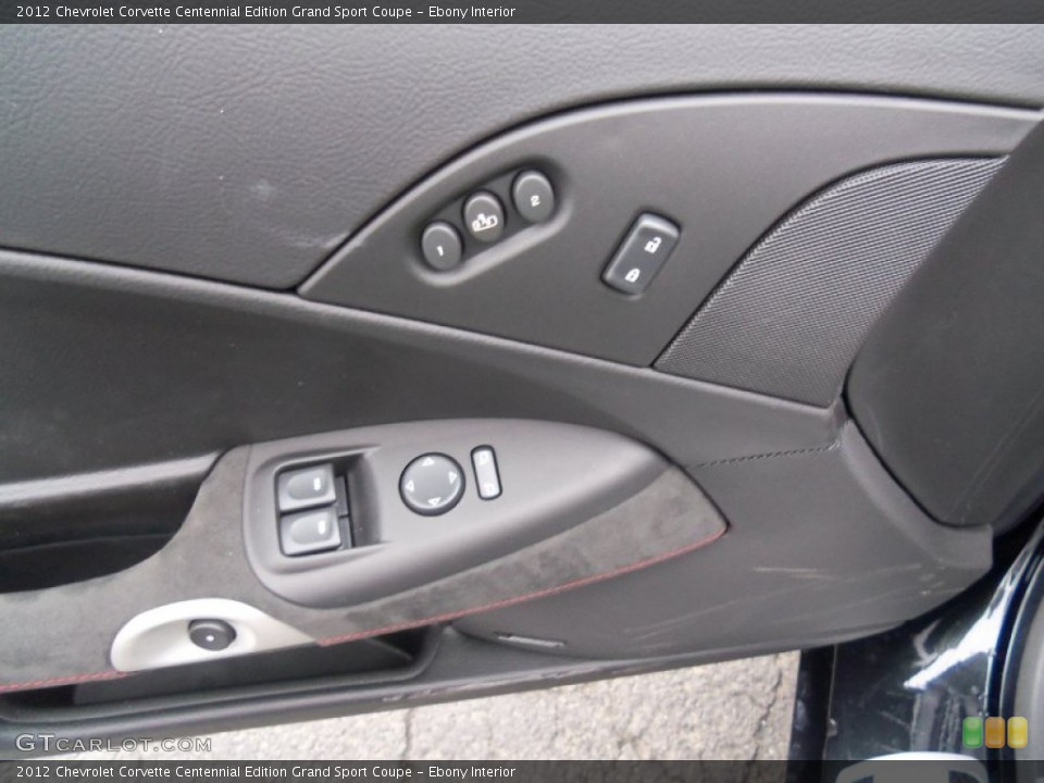 Ebony Interior Door Panel for the 2012 Chevrolet Corvette Centennial Edition Grand Sport Coupe #59897692