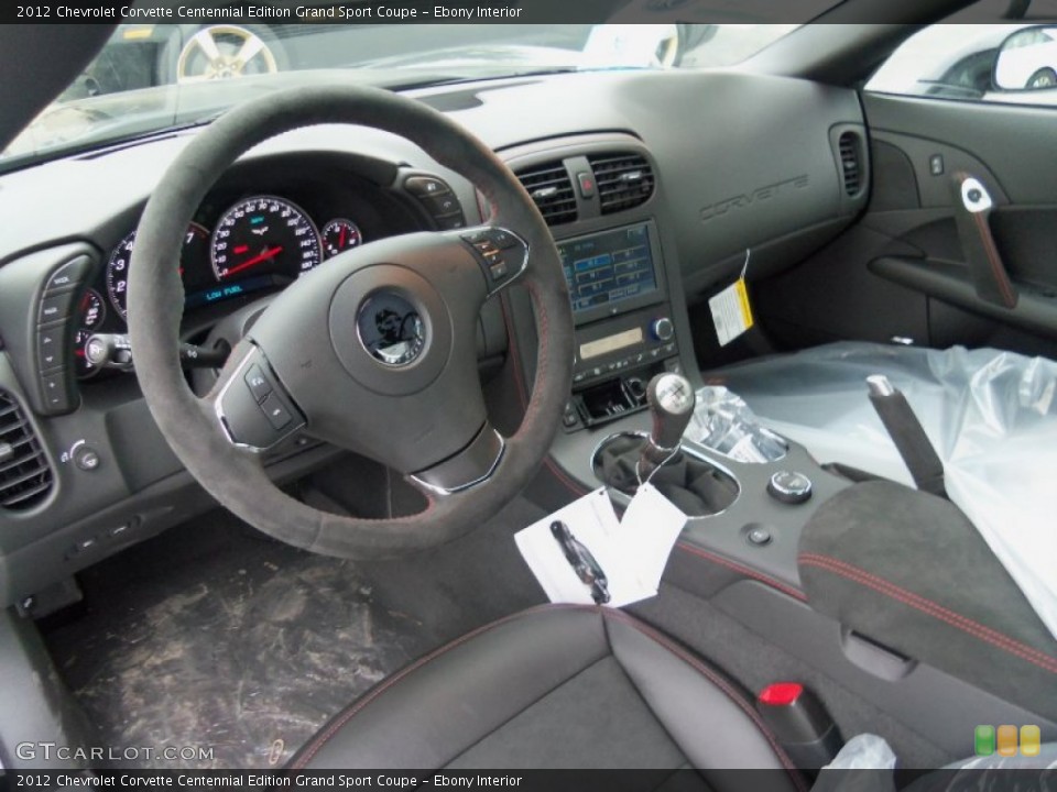 Ebony Interior Photo for the 2012 Chevrolet Corvette Centennial Edition Grand Sport Coupe #59897727