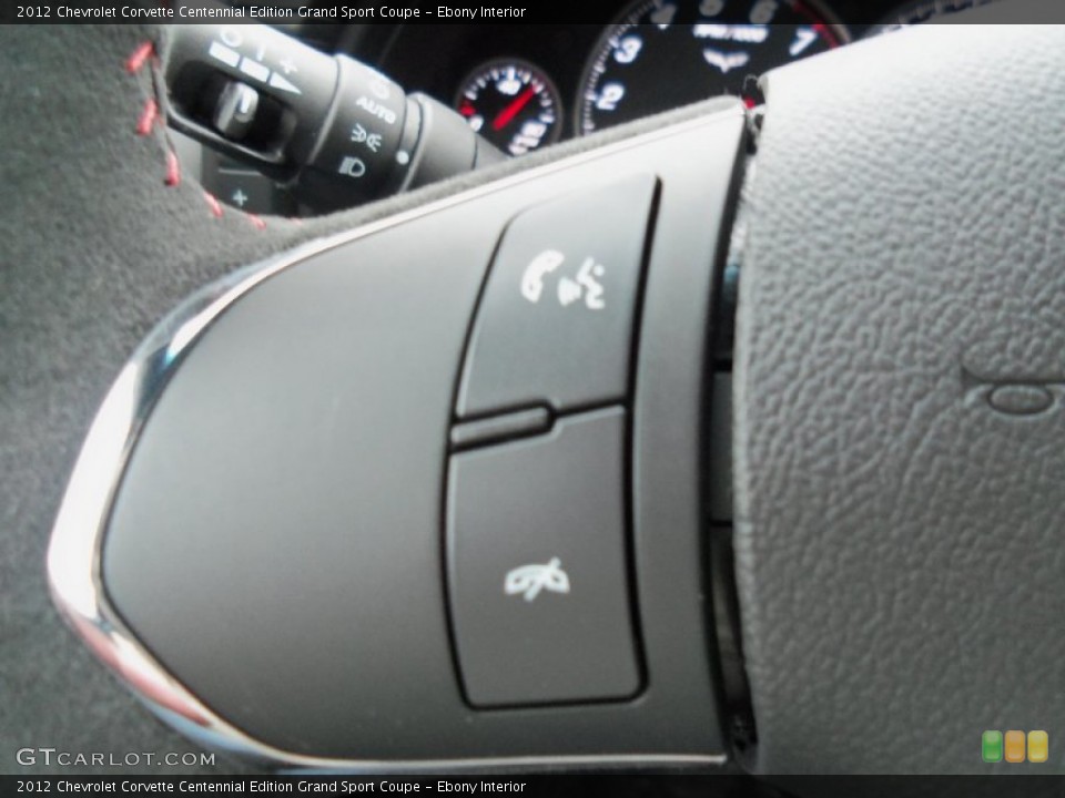 Ebony Interior Controls for the 2012 Chevrolet Corvette Centennial Edition Grand Sport Coupe #59897806