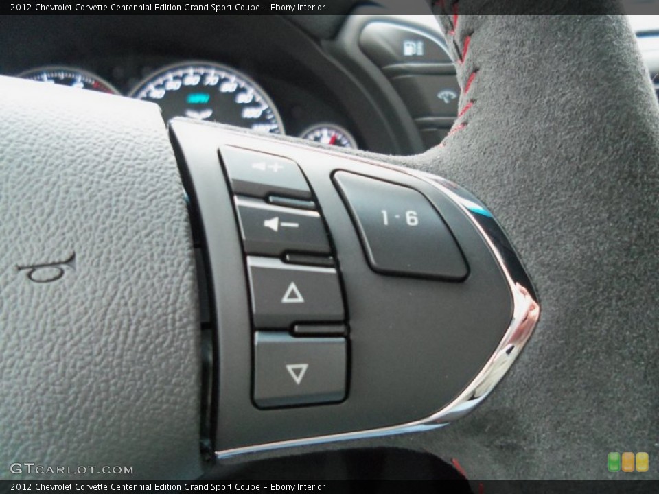 Ebony Interior Controls for the 2012 Chevrolet Corvette Centennial Edition Grand Sport Coupe #59897813
