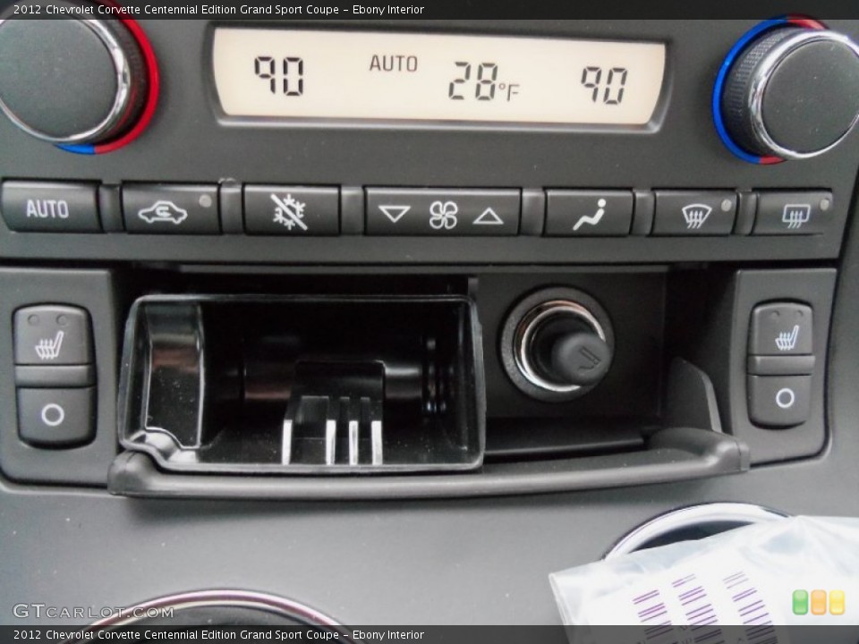 Ebony Interior Controls for the 2012 Chevrolet Corvette Centennial Edition Grand Sport Coupe #59897852