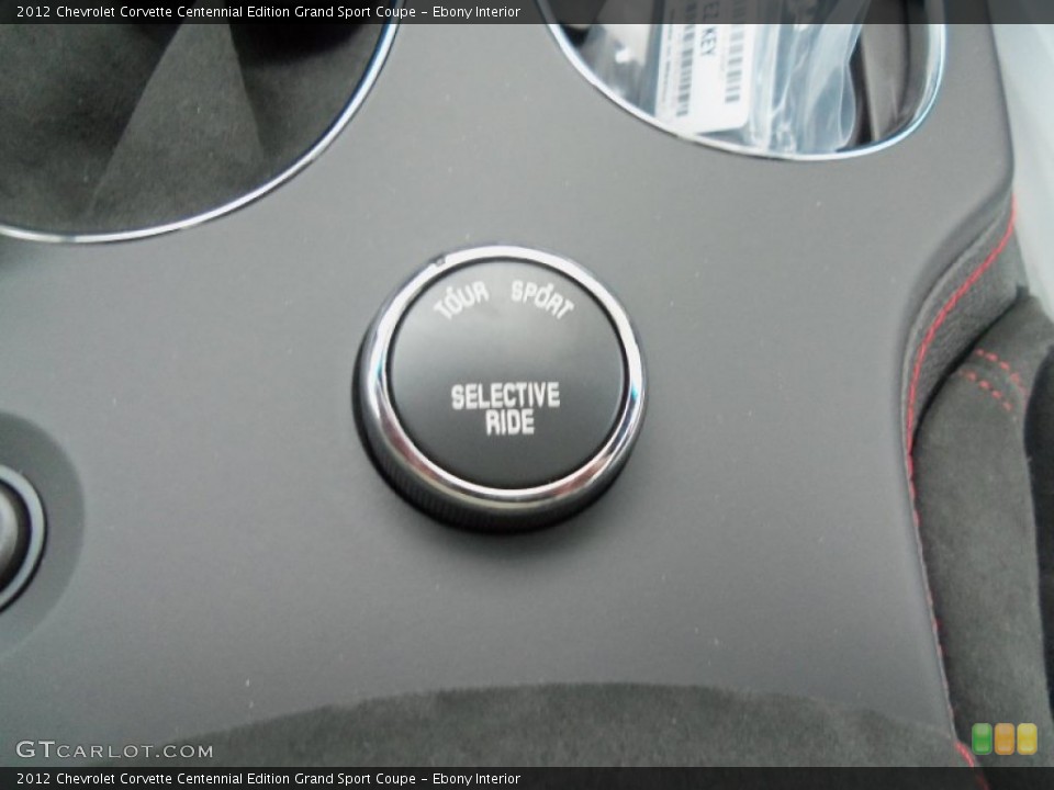 Ebony Interior Controls for the 2012 Chevrolet Corvette Centennial Edition Grand Sport Coupe #59897885