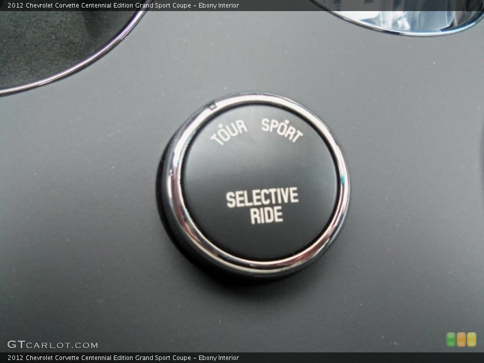 Ebony Interior Controls for the 2012 Chevrolet Corvette Centennial Edition Grand Sport Coupe #59897894