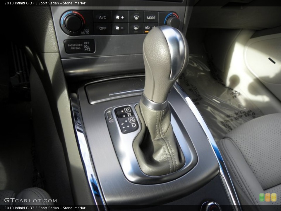 Stone Interior Transmission for the 2010 Infiniti G 37 S Sport Sedan #59897915