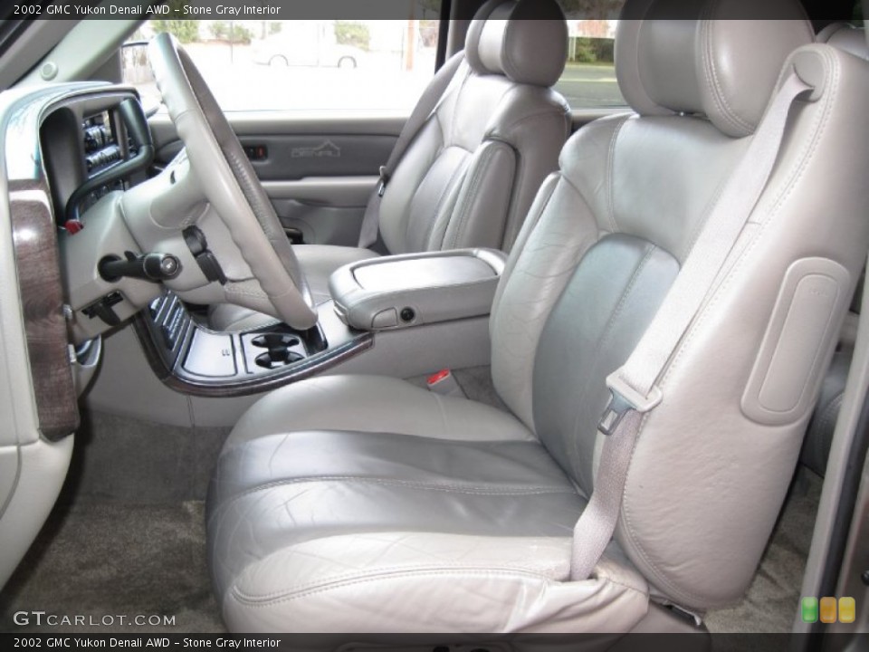 Stone Gray Interior Front Seat for the 2002 GMC Yukon Denali AWD #59897957