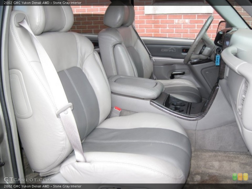Stone Gray Interior Front Seat for the 2002 GMC Yukon Denali AWD #59897966