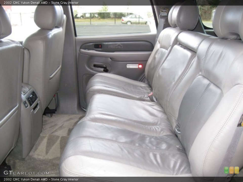 Stone Gray Interior Rear Seat for the 2002 GMC Yukon Denali AWD #59897993