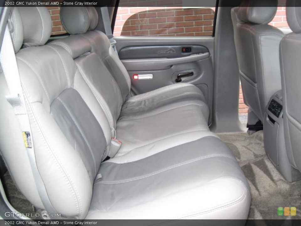 Stone Gray Interior Rear Seat for the 2002 GMC Yukon Denali AWD #59898002