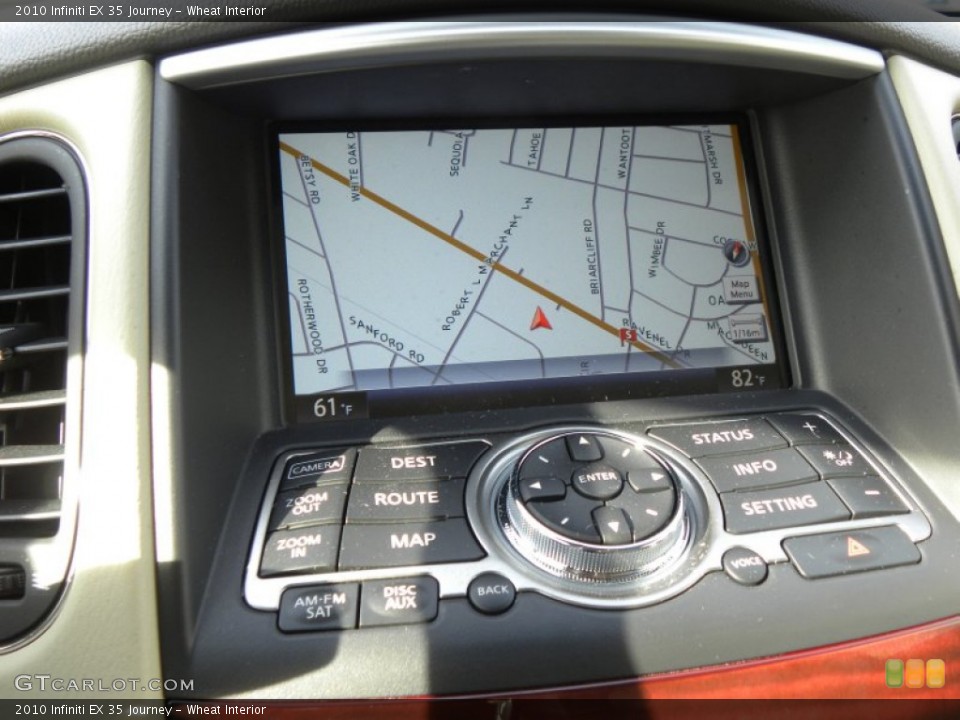 Wheat Interior Navigation for the 2010 Infiniti EX 35 Journey #59898167