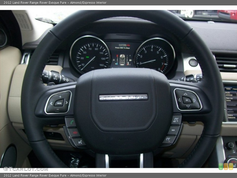 Almond/Espresso Interior Steering Wheel for the 2012 Land Rover Range Rover Evoque Pure #59899403