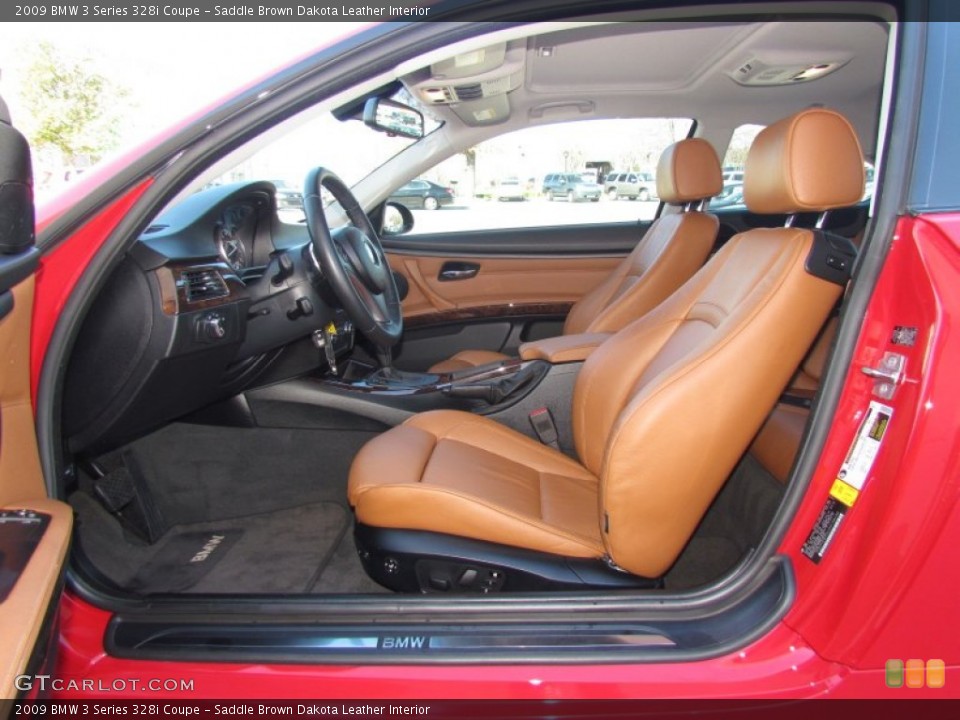 Saddle Brown Dakota Leather Interior Photo for the 2009 BMW 3 Series 328i Coupe #59902106