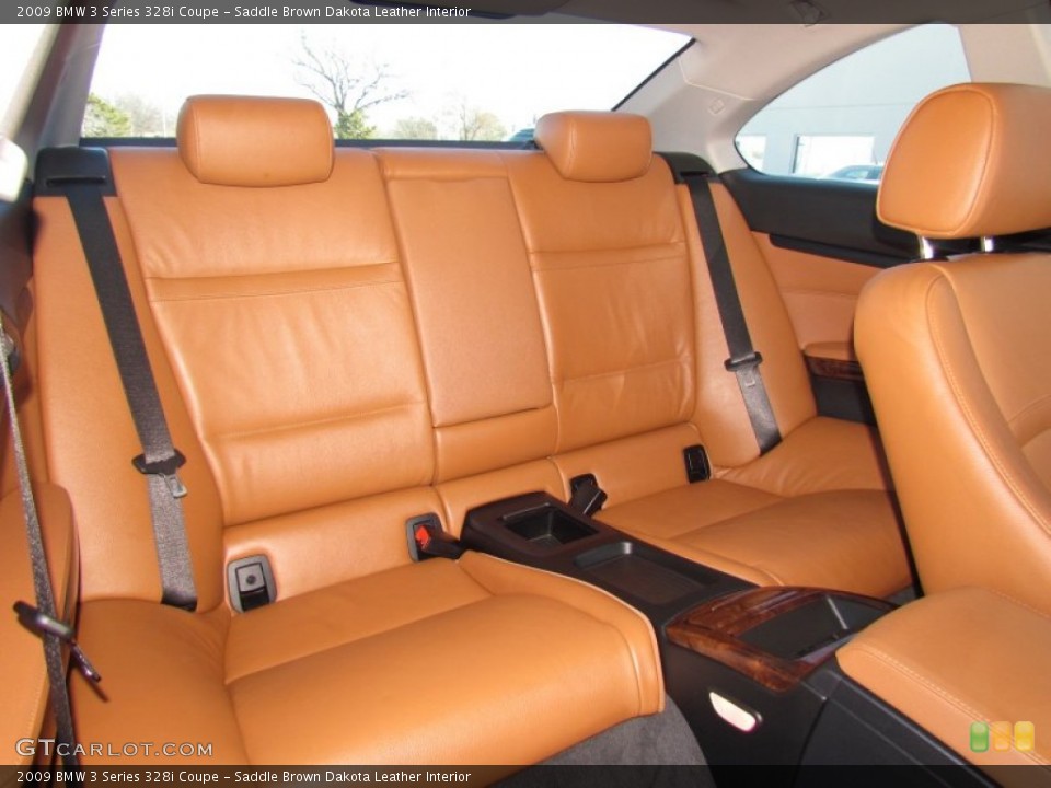 Saddle Brown Dakota Leather Interior Rear Seat for the 2009 BMW 3 Series 328i Coupe #59902124