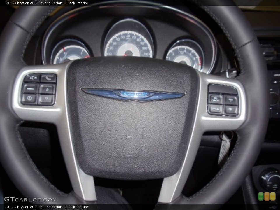Black Interior Steering Wheel for the 2012 Chrysler 200 Touring Sedan #59902328