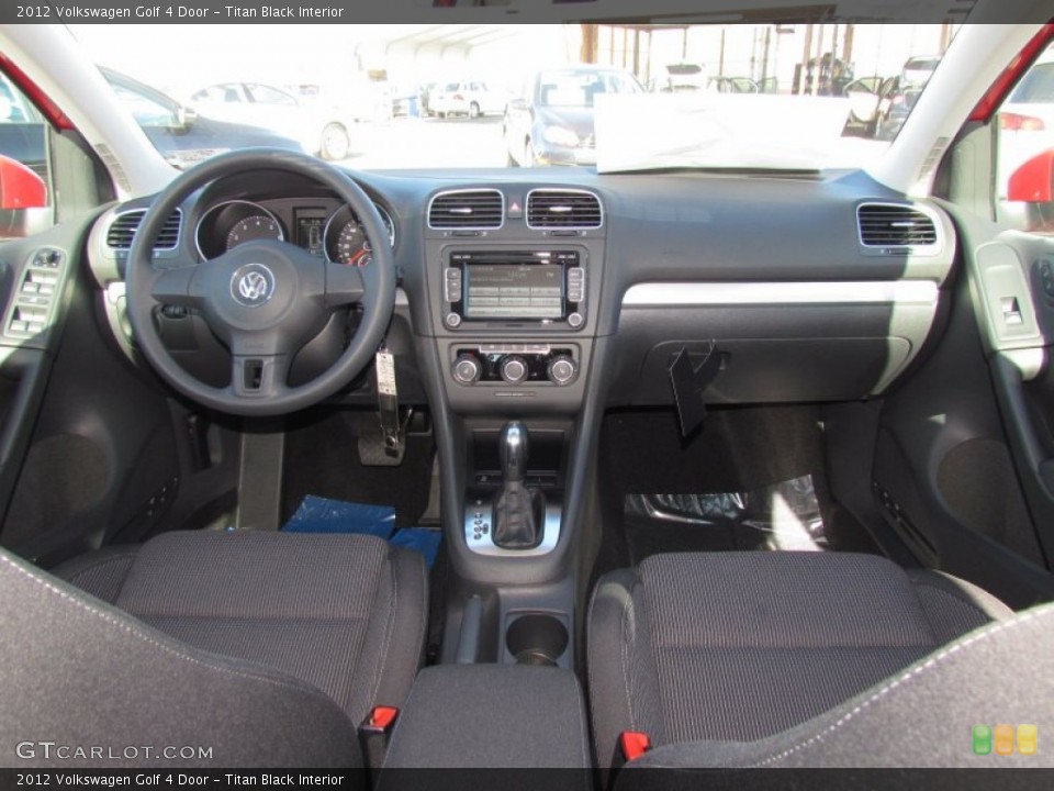 Titan Black Interior Dashboard for the 2012 Volkswagen Golf 4 Door #59902478