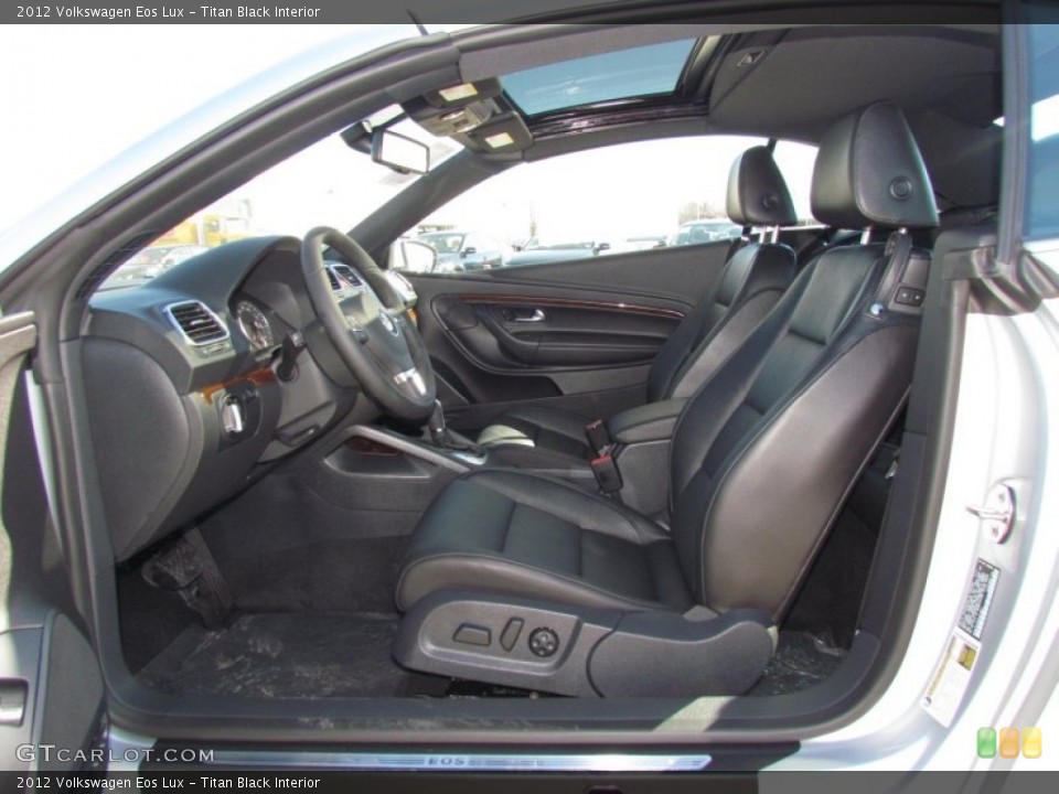 Titan Black Interior Front Seat for the 2012 Volkswagen Eos Lux #59902570