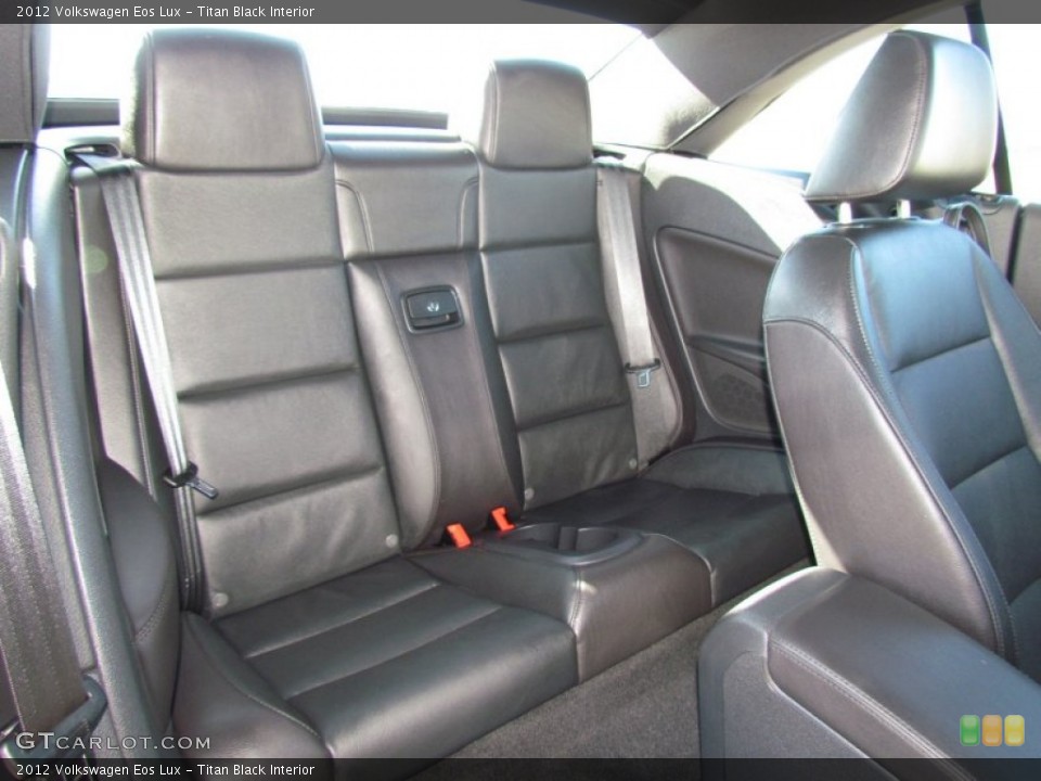 Titan Black Interior Rear Seat for the 2012 Volkswagen Eos Lux #59902579