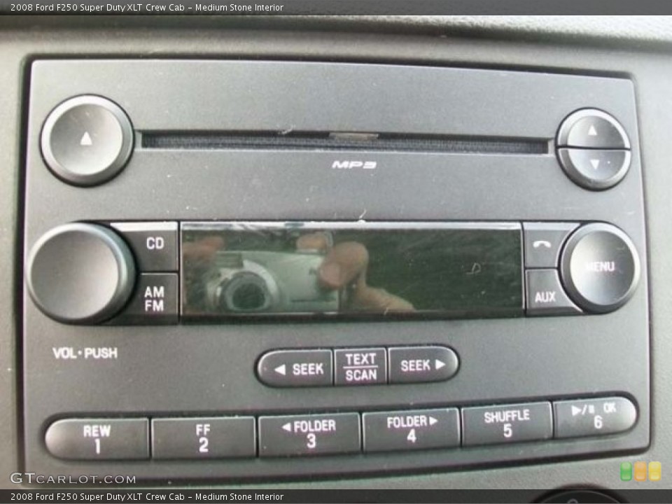 Medium Stone Interior Audio System for the 2008 Ford F250 Super Duty XLT Crew Cab #59904767