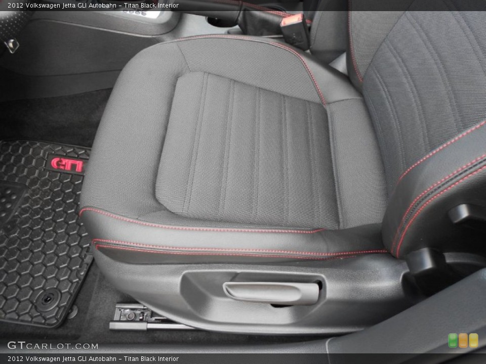 Titan Black Interior Front Seat for the 2012 Volkswagen Jetta GLI Autobahn #59907581