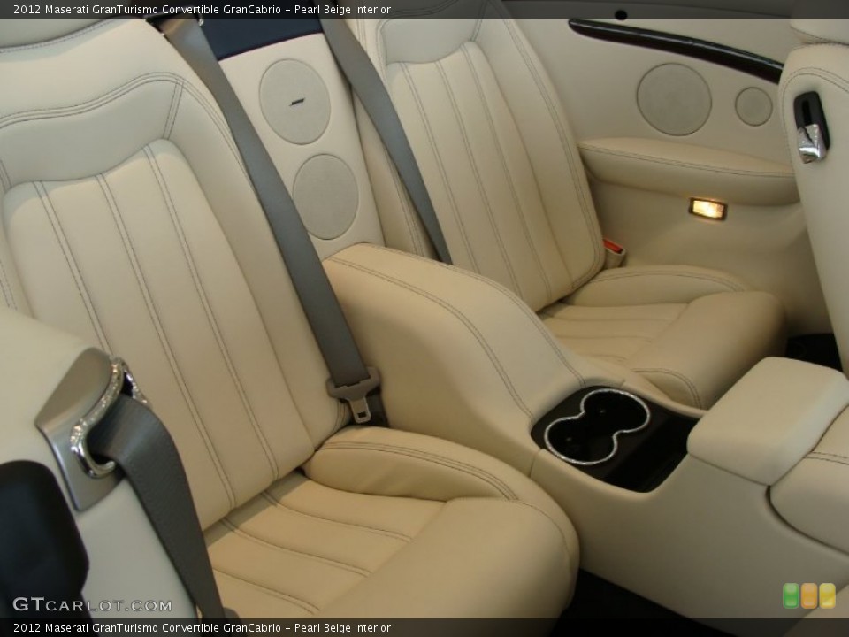Pearl Beige Interior Rear Seat for the 2012 Maserati GranTurismo Convertible GranCabrio #59908700