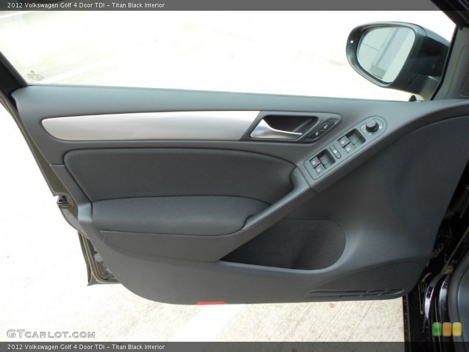 Titan Black Interior Door Panel for the 2012 Volkswagen Golf 4 Door TDI #59908736