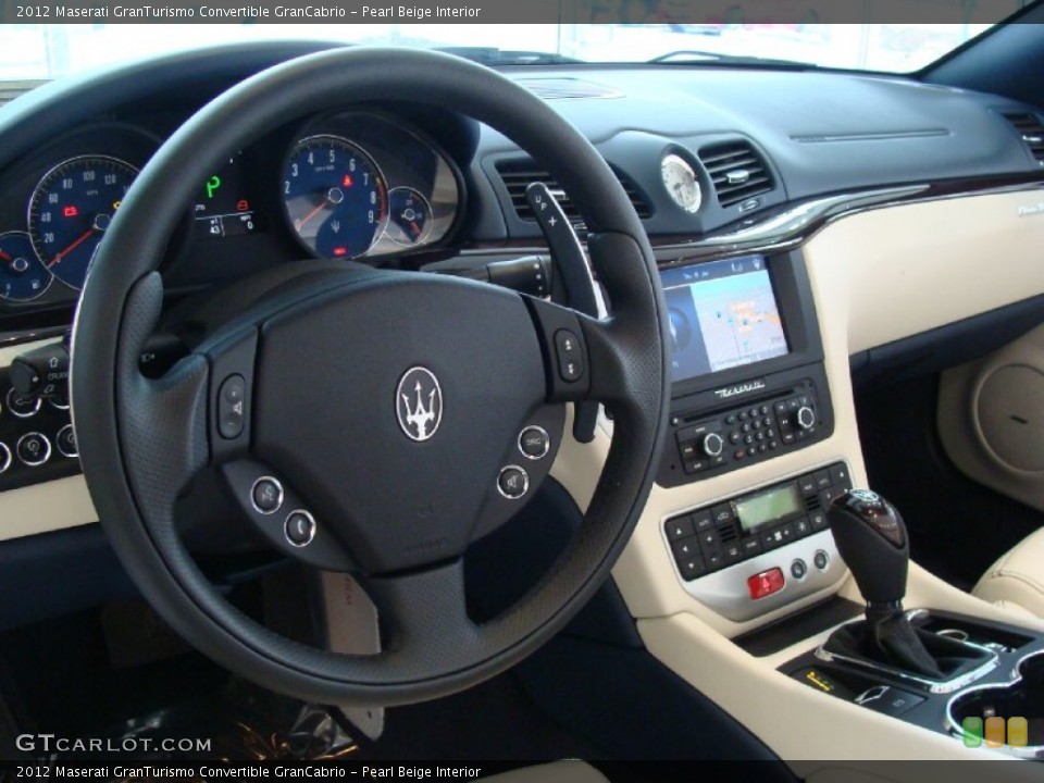 Pearl Beige Interior Dashboard for the 2012 Maserati GranTurismo Convertible GranCabrio #59908772